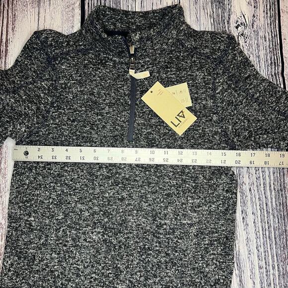 Boys Liv Outdoor Insulating Sweater Fleece, Gray, 1/4 Zip, NWT, Small 7/8, Warm - Picture 6 of 9